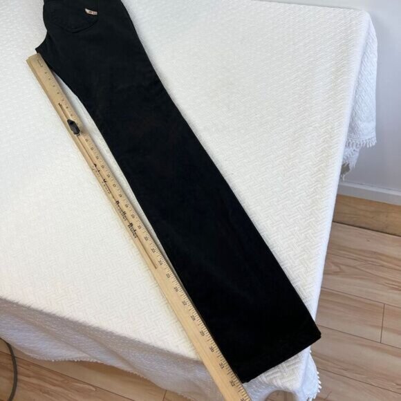 Brand New Parasuco Women's 25 Black Velvet Sofia Fit Mid Low Rise y2k Jeans - Picture 14 of 16